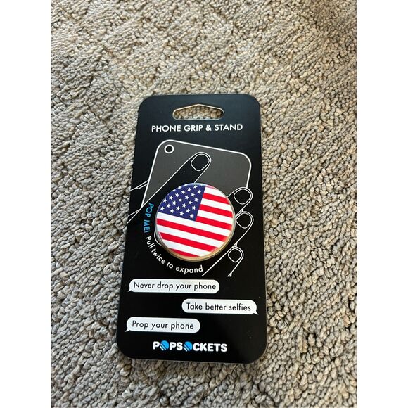 American Flag Popsocket NEW Phone Grip & Stand - Picture 1 of 4